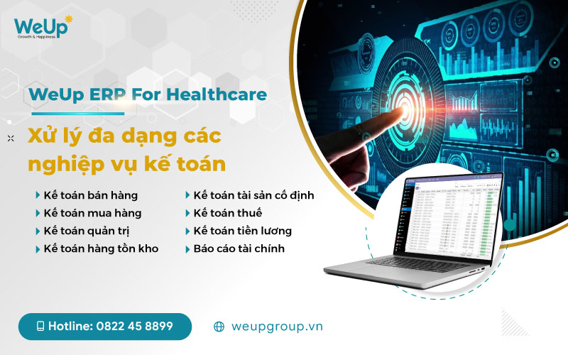 Phần mềm quản lý kế toán WeUp ERP For Healthcare