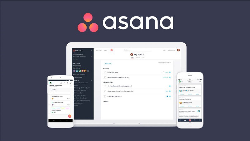 Phần mềm quản lý công việc công ty Asana