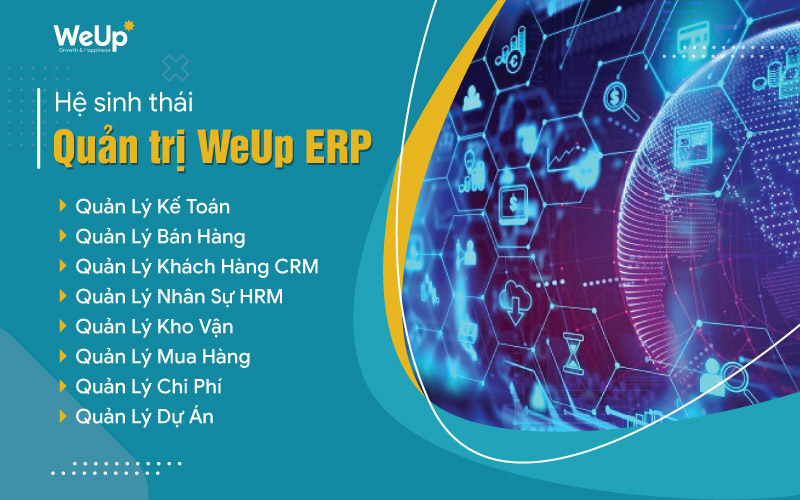 Hệ sinh thái phần mềm quản trị doanh nghiệp WeUp ERP