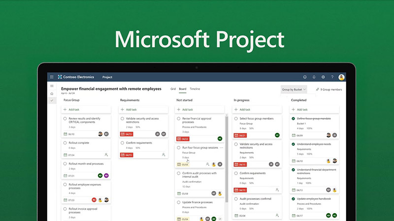 Microsoft Project là phần mềm quản lý dự án uy tín, chuyên nghiệp