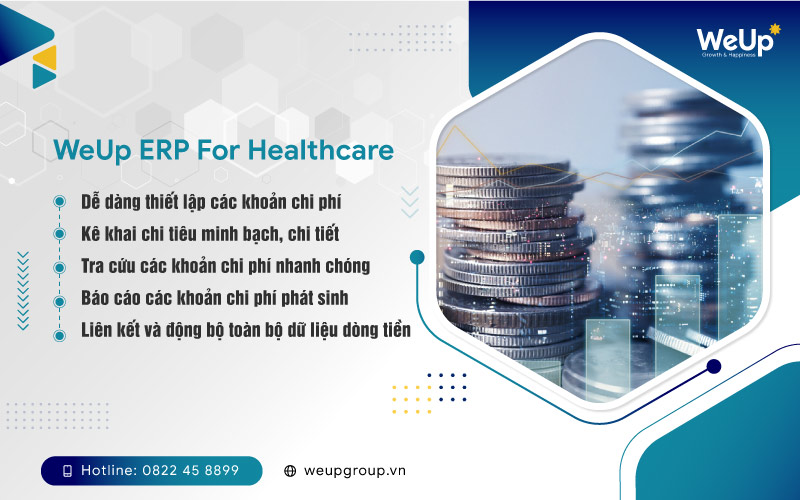 Phần mềm quản lý chi phí bệnh viện WeUp ERP For Healthcare