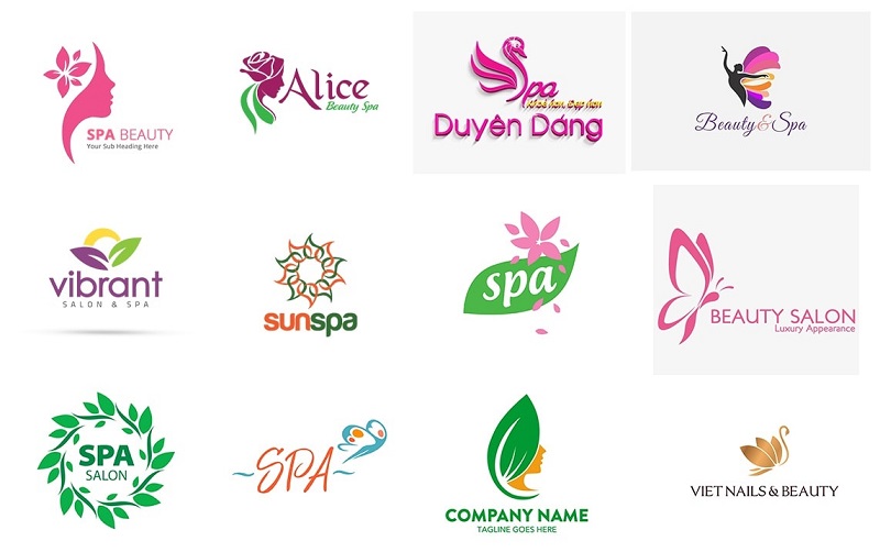 Mỗi spa có tên thương hiệu và logo riêng để dễ dàng phân biệt