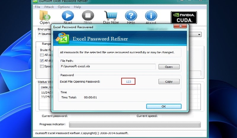 ISumsoft Excel Password Refixer giúp bạn phá Pass File Excel nhanh chóng