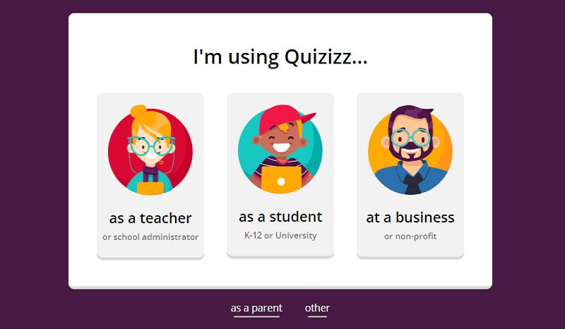 Trước khi tìm hiểu cách sử dụng phần mềm Quizizz cần đăng ký tài khoản cho giáo viên