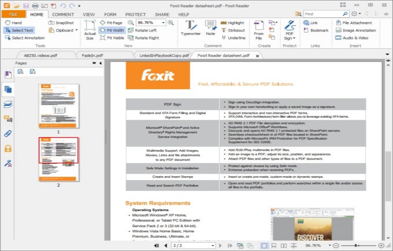Bạn có thể thêm biểu mẫu vào file PDF với Foxit PDF Reader