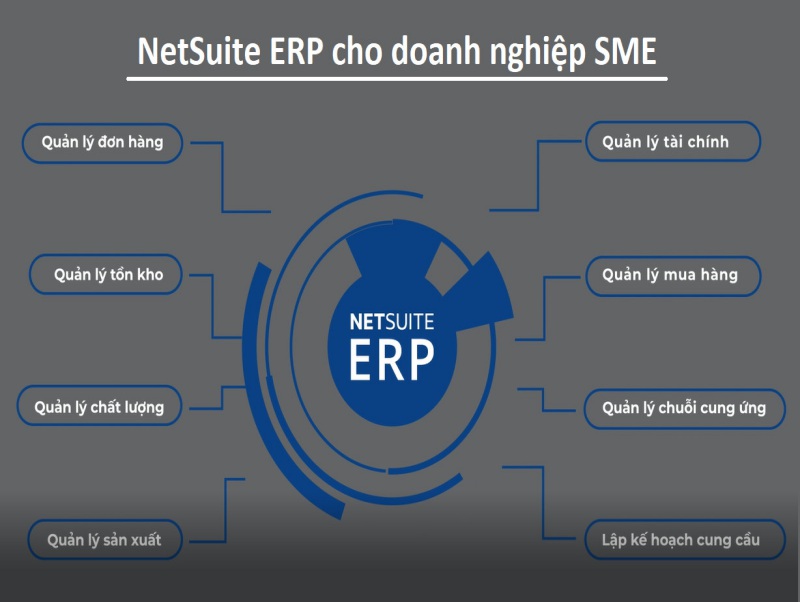 Nền tảng NetSuite ERP có khả năng tùy biến với từng mô hình hoạt động kinh doanh