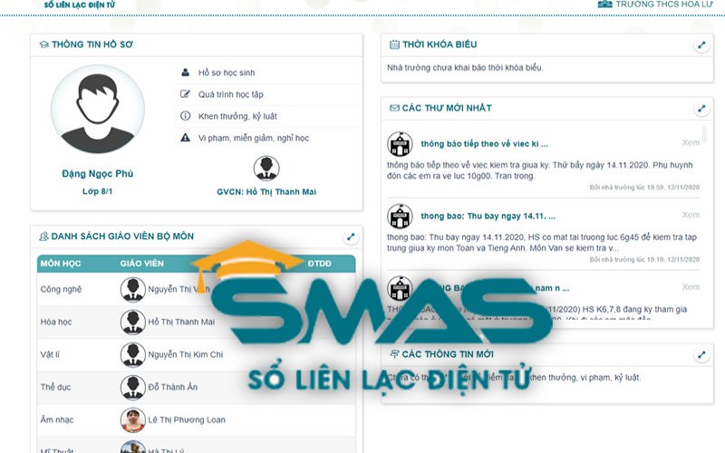 SMAS Viettel còn giúp người dùng sàng lọc hồ sơ đăng ký học tập theo những tiêu chí có sẵn