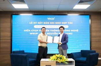 WeUp Group tổ chức lễ ký kết bản ghi nhớ hợp tác với ông Nguyễn Bá Phong