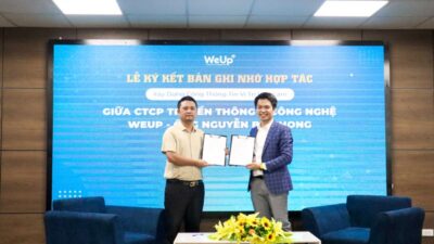 WeUp Group tổ chức lễ ký kết bản ghi nhớ hợp tác với ông Nguyễn Bá Phong