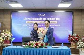 WeUp tổ chức lễ ký kết với bà Đào Thị Thu Hương